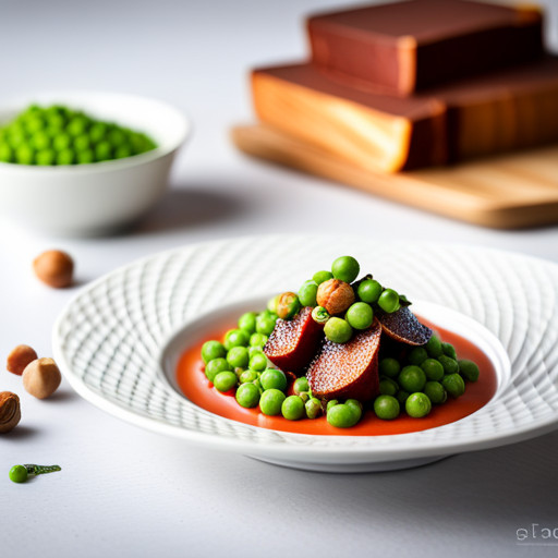 A delicious dish from Hazelnut with Green peas 93661